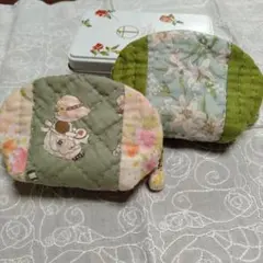 ミニキルトポーチ2点セット