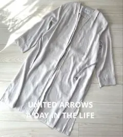 ☆ユナイテッドアローズ☆トレンチコート ライトグレー スプリングコート ロング丈