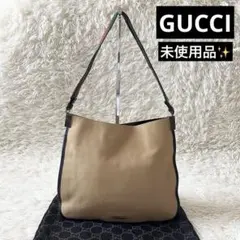 未使用品✨GUCCIグッチ　ショルダーバッグ　シェリーライン　ベージュ　レザー