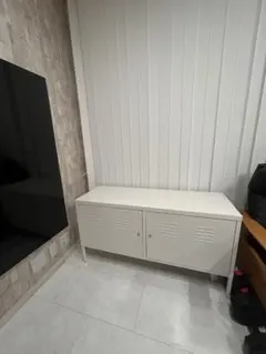 引き取りのみ IKEA PS キャビネット ホワイト 鍵付き - メルカリ