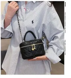 2Wayキルティングチェーンショルダーバニティバッグ