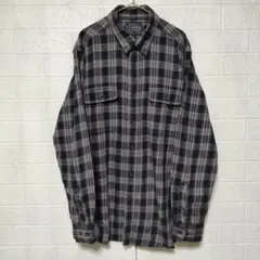 UNIQLO ユニクロ (XL)　フランネル チェックシャツ　大きいサイズ