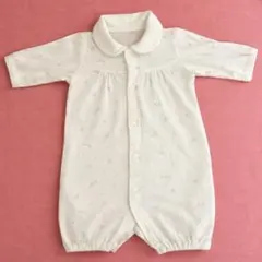 ホワイトロンパース 2wayオール50〜60cm 男女兼用