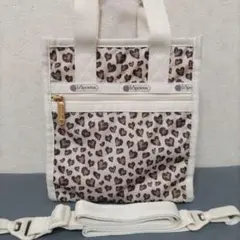 美品 レスポートサック レオパード柄 ショルダーバッグ ハート ヒョウ