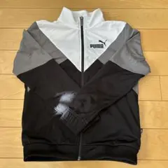 PUMA ジャージ ジャケット ホワイト/グレー/ブラック　150