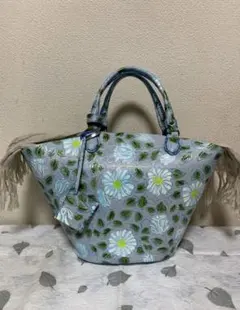 ebagos エバゴス　トートバッグ　ブルー系のサムネイル