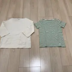 オーシバルのトップスとボーダー半袖のセットです。