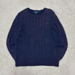POLO RALPH LAUREN ケーブルニット レディース　ネイビー