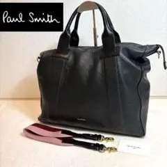 Paul Smith ポールスミス　ビジネスバッグ 2way シボ革　黒　A4可