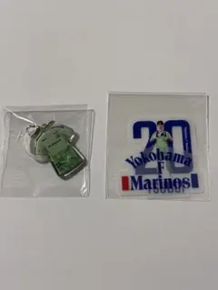 【横浜F・マリノス】めじるしチャーム＆ステッカー 20 坪井