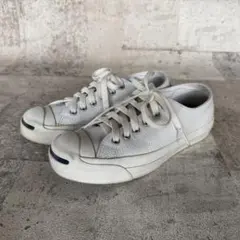 【中古】CONVERSE コンバース ジャックパーセル ホワイト 22.5cm