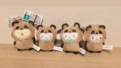 サンリオキャラクターズ　どうぶつ着ぐるみマスコット~たぬき編~　4個セット