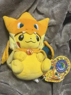 メガトウキョー　メガリザードンXのポンチョを着たピカチュウ ぬいぐるみ　3セット メガトウキョー メガリザードンXのポンチョを着たピカチュウ