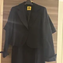 受験面接用ネイビースーツ９号サイズ ジャケット、ワンピースセット 日本製
