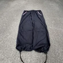 00s nike wide nylon pants y2k テック ドローコード - メルカリ