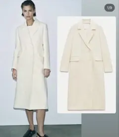ZARA ZWコレクションウール混MANTECOダブルブレストコート XS - メルカリ
