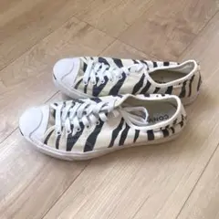 SS2020 デストロイ ゼブラ キャンバススニーカー 42 - メルカリ