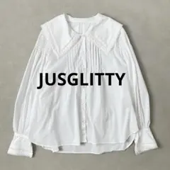 2025 ジャスグリッティー　ビッグレースカラーブラウス