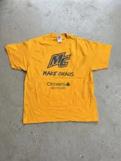 MAKE CHAOS Tシャツ イエロー xl