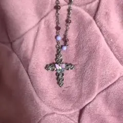 ANNA SUI 蝶型クロスネックレス