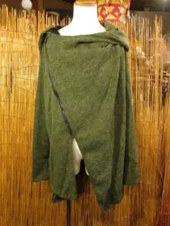 n*n様 HaaT issei miyake green cotton knit - メルカリ