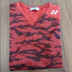 YONEX 赤 SS　バドミントン　テニス　迷彩　ユニフォーム　ゲームシャツ