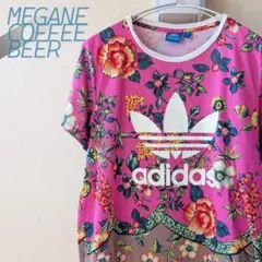 ADIDAS ORIGINALS アディダスオリジナルス 花柄 Tシャツ ピンク
