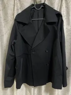 GU ブラック ダブルブレストジャケット