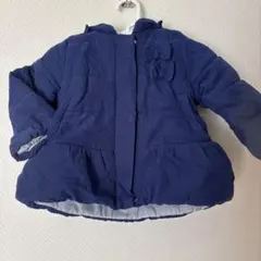 ネイビー フード付きアウター