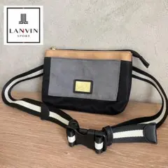 【美品】 ランバンスポール LANVIN SPORT ゴルフ ウエストポーチ