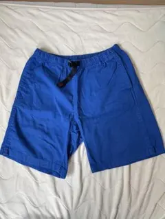 Gramicci 青 ショートパンツ ドローコード付き