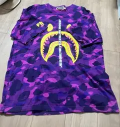 極美品 A BATHING APE ア ベイシングエイプ ワンピース 紫 迷彩 - メルカリ