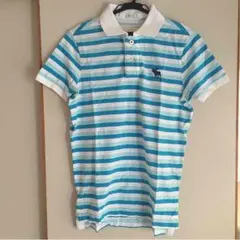 新品未使用 アバクロ☆ボーダー ポロシャツ☆メンズ 半袖 S