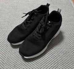 スニーカー 黒 ブラック 靴 シューズ　厚底　厚底スニーカー　ヒールスニーカー