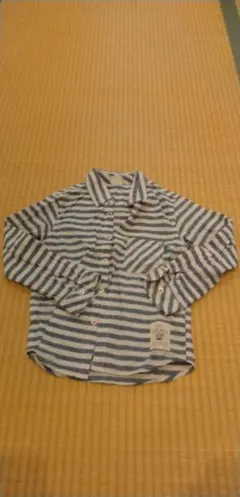 長袖シャツ 130cm ボーダー