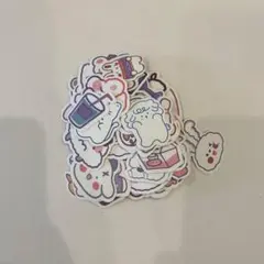 【85枚】ステッカー 大量セット デコ素材 コラージュ 手帳 DIY 韓国風