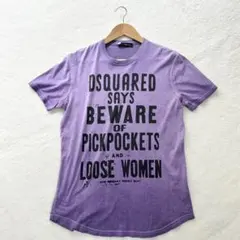 DSQUARED2 ディースクエアード　半袖Tシャツ　パープル　プリントのサムネイル