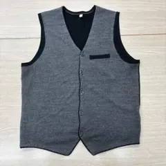 【良品】グレーと黒のニットベスト（トップバリューグレーベスト）