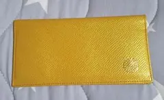 皇居　菊紋入り 長財布 イエロー