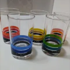 Pierre Cardin ストライプ タンブラー 5個セット