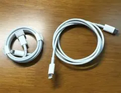 Apple純正Lightningケーブル USB-C 2本セット