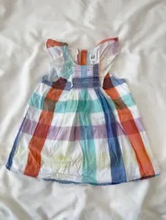 baby GAP チェック柄ワンピース マルチカラー 12〜18ヶ月用