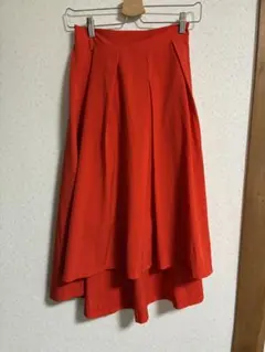 赤色フレアスカート サイズF