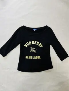 BURBERRY BLUE LABEL トレーナー 黒　M 七分丈