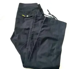 美品　Lee デニムウエストリブ　ドロスト仕様　ブラックデニムパンツ　W30