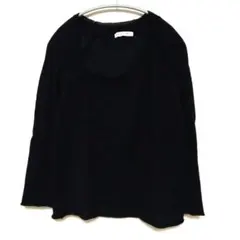 bulle de savon　ブラック長袖ニット　サイズF
