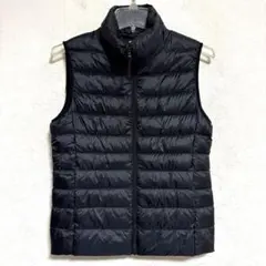 N129 ユニクロ　ダウンベスト　黒/M