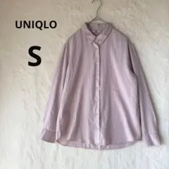 美品 UNIQLO S ピンク レーヨン ブラウス（長袖）