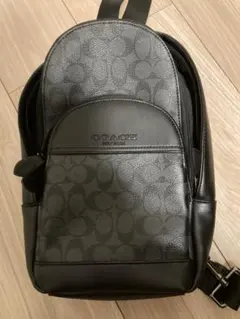 COACH 美品✨ シグネチャーブラック コーチボディーバッグ メンズ✨