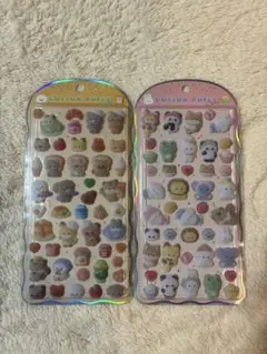 新品 正規品 コットンパフィー シール 2シートセット アニマル